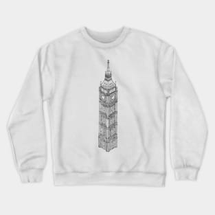 Big Ben - Hand Drawn Print Crewneck Sweatshirt